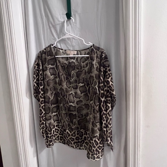 MICHAEL kors green snakeskin swimsuit coverup size s/m - Picture 1 of 3